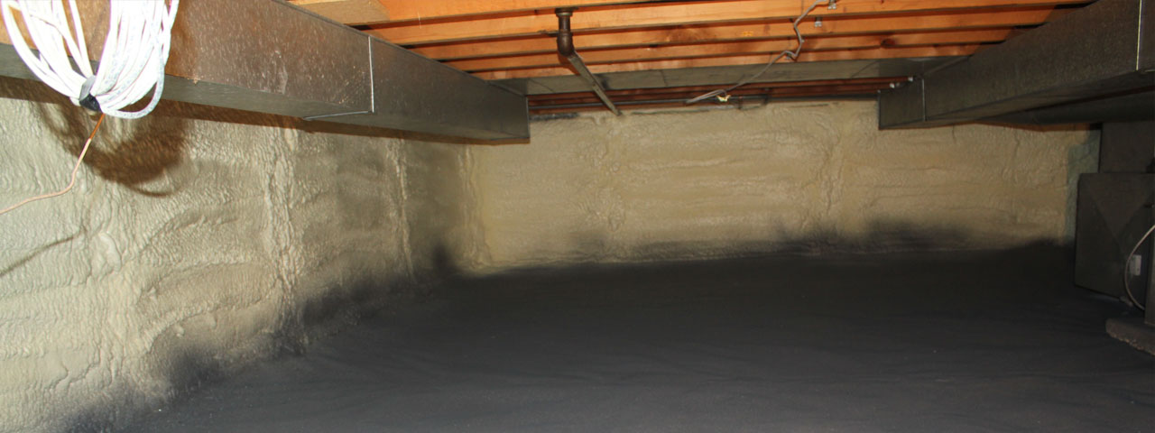 Cary spray foam insulation for crawl spaces